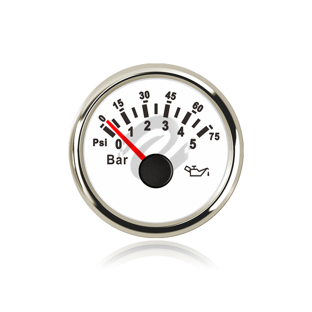 Eosin Marine Generator Oil Pressure Gauge 0-5BAR