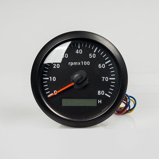 8000 RPM 85mm 9-32V Cockpit International Tachometer for Engine Set