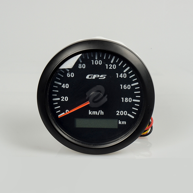 200KM/H Speedometer RPM Signal 85mm For Genset Marine 9-32V